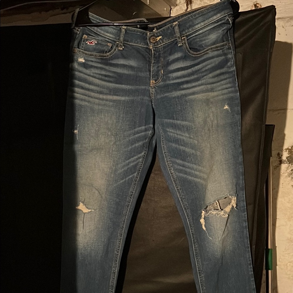 Hollister Distressed Blue Jeans